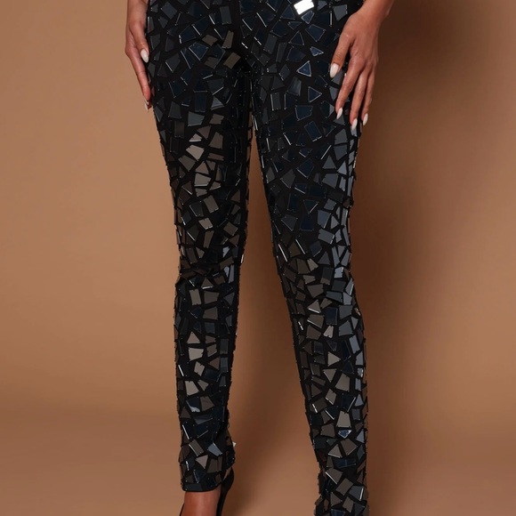 NEW WOMENS MIRROR DECOR TWO PIECE SET - Picture 4 of 7